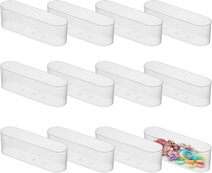 Hammont Acrylic Box - Party Favor Gift Boxes - Clear Cube with Rounded Edges for Gifts, Weddings, Treats, Candies & Accessories - Square Home Storage Boxes | 5”x1.5”x2.5 (12 Pack)