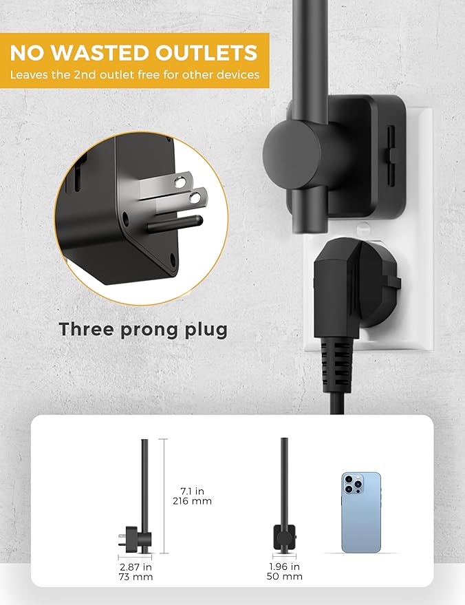 L LOHAS LED Night Light, Dimmable Night Lights Plug into Wall 0-200LM, Dusk to Dawn Sensor, 2W Bathroom Night Lights, Daylight 5000K, Modern Black Plug in Nightlight for Mirror Restroom,1Pack
