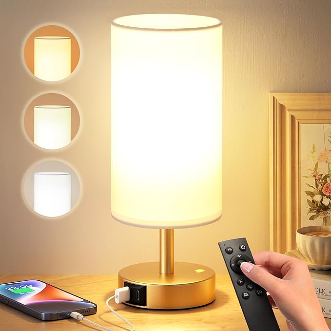 Dicoool 10000 Lux Sun Lamp with Remote, Happy Sunlight Lamp, CRI＞95 Daylight Lamp, 3 Color Temperature & Stepless Dimming, Gold Mood Lighting for Bedroom, Bring Sunshine to Windowless Office