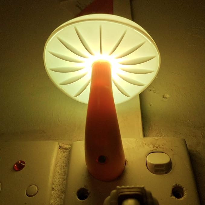 AUSAYE 2 Pack LED Mushroom Night Light Plug into Wall NightLight,Dusk to Dawn Sensor Wall Lamp Energy Saving Night Lights for Kids Adults Room Bedroom Bathroom Stairs Hallway Kitchen Warm White