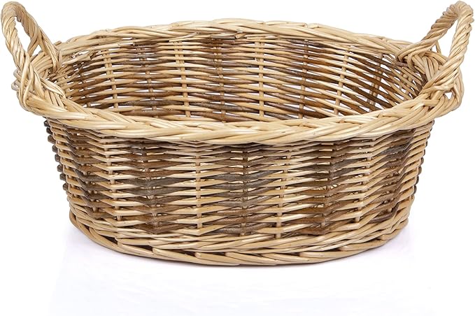 Rurality Medium Baskets for Gifts Empty to Fill Chocolate Nuts for Women, Holiday,Easter,Mother's Day,Birthday,Present basket with Handle for Bread,Fruits