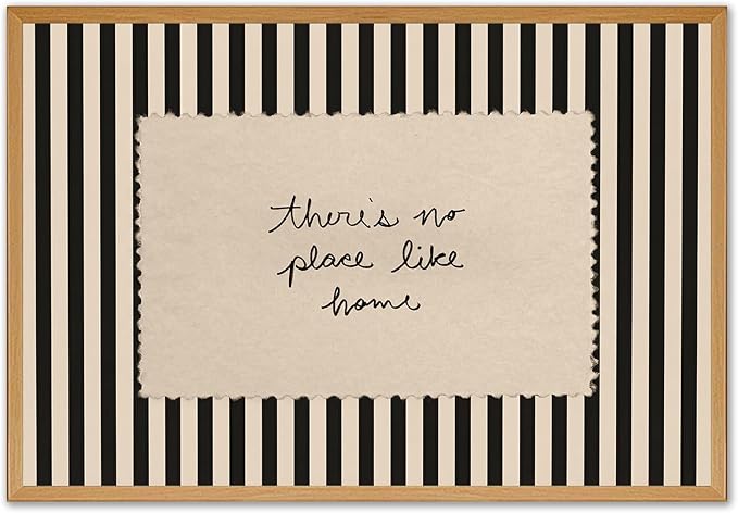 Vintage Canvas Wall Art Vintage Striped Canvas Posters There's No Place Like Home Quotes Wall Art Minimalist Home Poster Decor Couple Loving Prints Painting For Living Room Bedroom Decor, Unframed