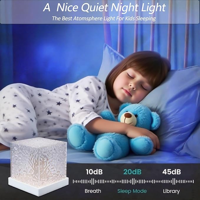 Ocean Wave Galaxy Projector,Night Light with Remote Control,16 Colors Gradual Rotating Northern Lights Lamp,Ideal for Bedroom/Party/Lava Lamp/Corner Lamp