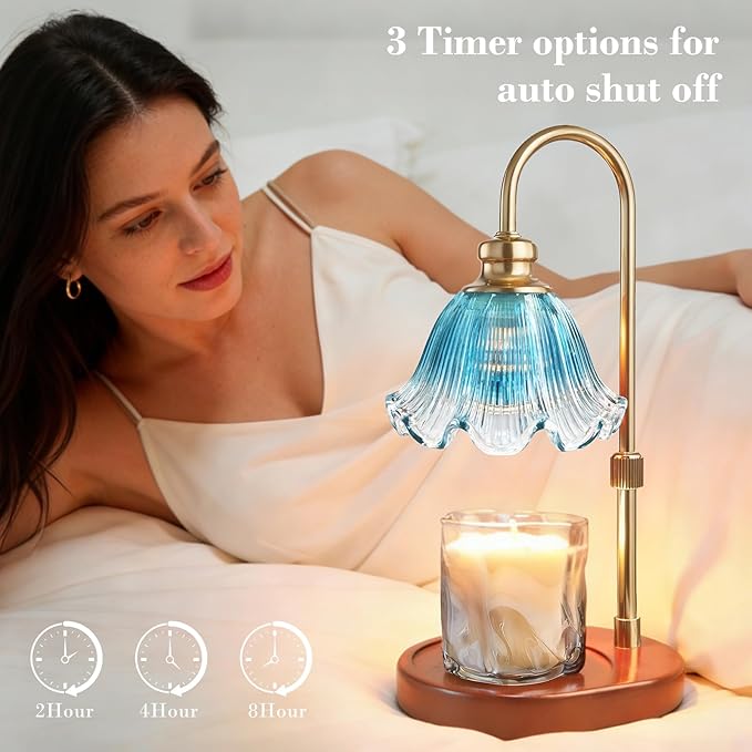 Banbanda Candle Warmer Lamp with Timer: Mothers Day Gifts,Birthday Gifts for Women, House Warming Gifts New Home Decor – Height Adjustable Candle Lamp