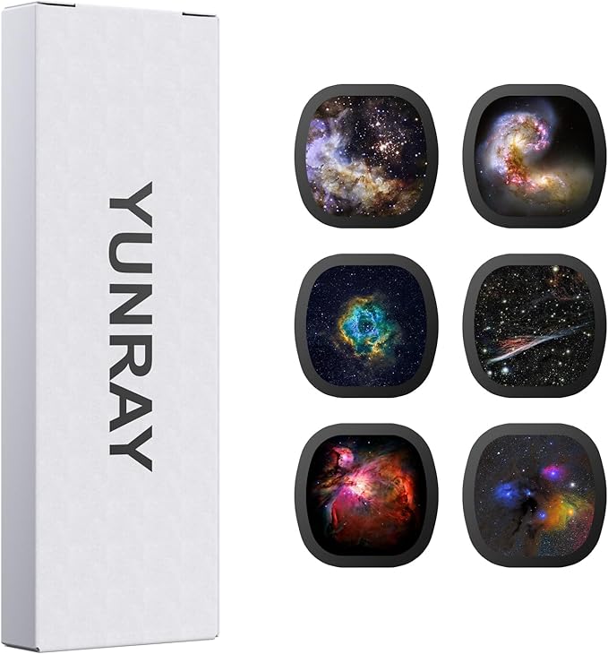 YUNRAY Galaxy Projector Disc – Ultra HD Projector Slide, Compatible with YUNRAY Galaxy Projector Pro and Model SKE-TKQ01 & BL-DQY02 (Pro Version) Projectors – 6 Disc Set