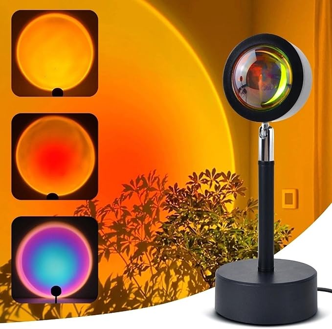 Sunset lamp Projector Sunset lamp Sunset Light, Dawn Light, Photography Atmosphere Light, Various Styles, Suitable for Living Room and Bedroom /340