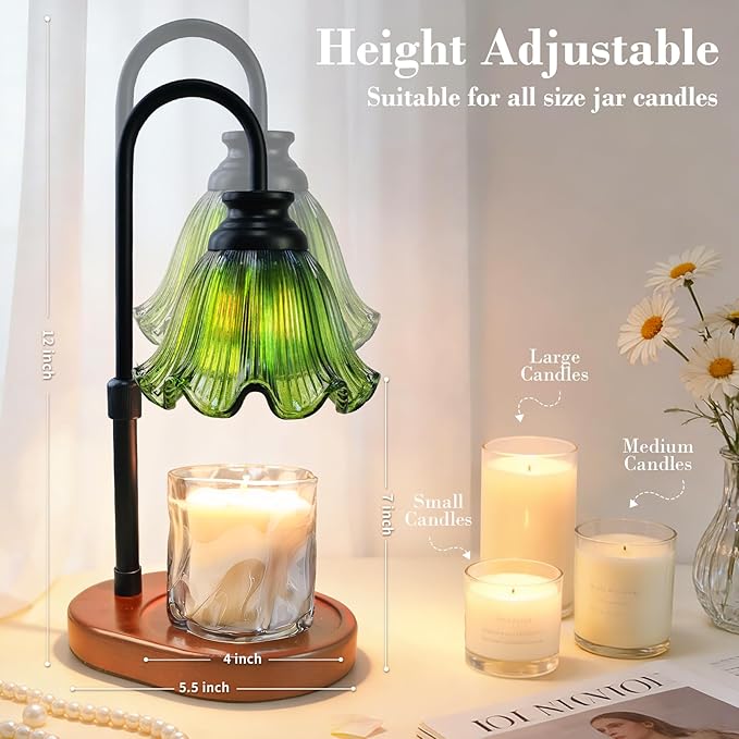 Banbanda Candle Warmer Lamp with Timer: Mothers Day Gifts,Birthday Gifts for Women, House Warming Gifts New Home Decor – Height Adjustable Candle Lamp