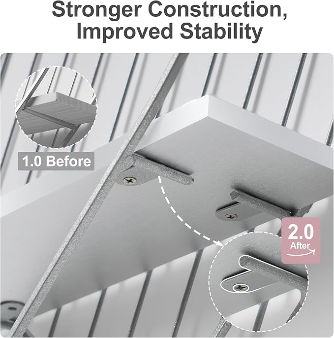 Afuly Wall Shelf Metal Grey Floating Shelves Heart Design Small Shelf Storage Rack Modern Romantic Farmhouse Style Cute Fancy Unique Nursery Room Bathroom Bedroom Wall Decor