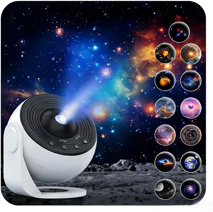 Galaxy Projector Pro for Teens Girls Boys, 13 in1 Planetarium Projector Pro with Nebula & Milky Way Effects, Wider Ceiling Coverage, Auto Timer, Star Projector for Kids Adults, Bedroom Night Lights