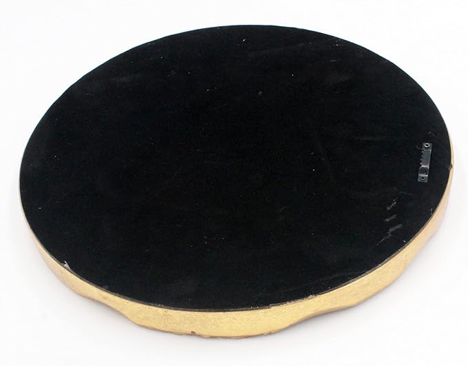 Funerom Vintage 12.2 inch Decorative Wall Mirror Hanging Mirror Round Antique Gold