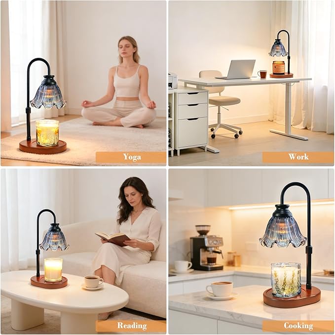 Banbanda Candle Warmer Lamp with Timer: Mothers Day Gifts,Birthday Gifts for Women, House Warming Gifts New Home Decor – Height Adjustable Candle Lamp