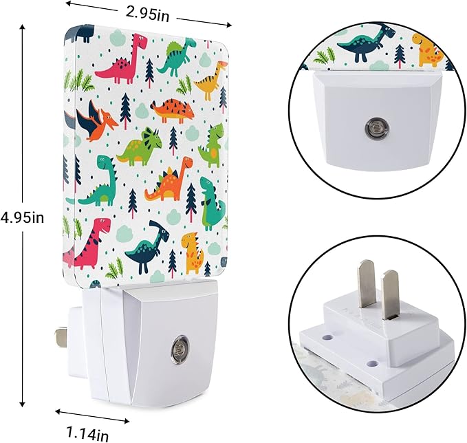 Night Light Plug-in Dusk to Dawn Smart Sensor White Led Nightlight for Bedroom Bathroom Kitchen Hallway Stairs Energy Efficient Decor Desk Lamp