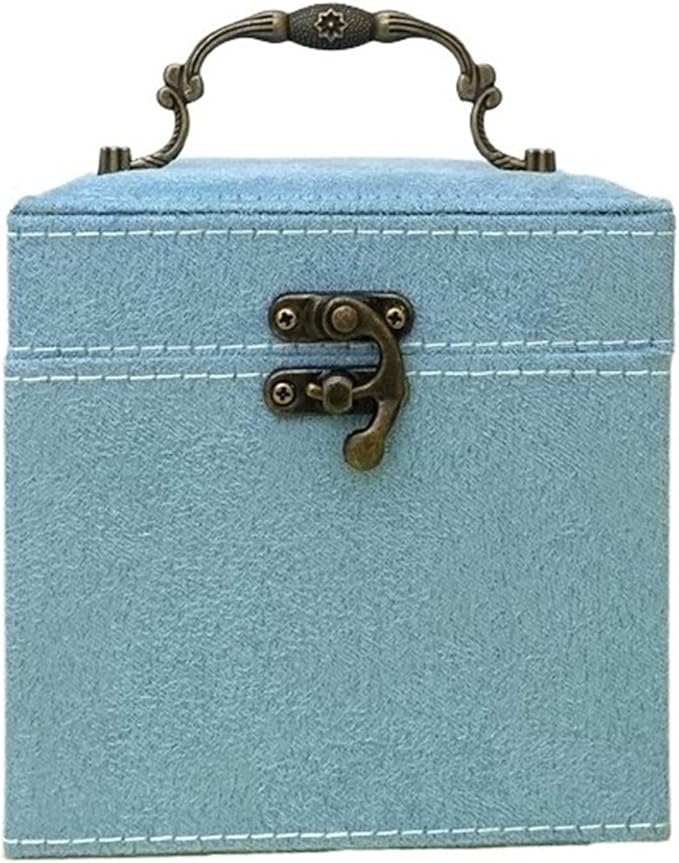Makeup Organizer Jewelry Storage Box Jewelry Box Simple Storage Box Multi Functional Jewelry Box Three Layer Jewelry Box Storage Box (Color : D, Size : 4.7 * 4.7 * 4.7in)