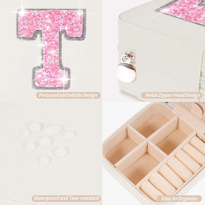 Uygafly Teacher Appreciation Gifts for Women,Teacher Gifts Ideas,Thank You Teacher Gifts from Students Birthday Gifts Teacher Retirement Gifts for Women Teachers Day Gift,Jewelry Case | Cream,T