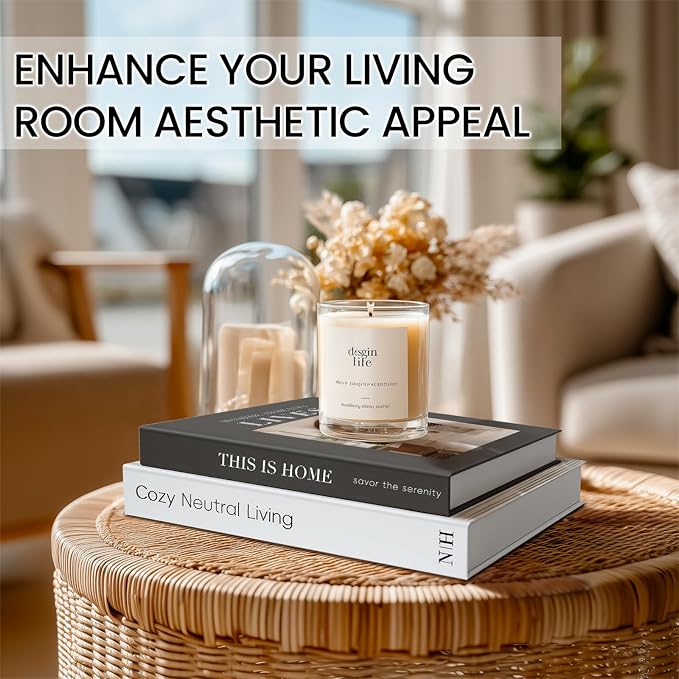 Decorative Books for Neutral Home - Fake Books Storage Box for Decoration - Set of 2 Coffee Table Book - Photo Storage Keepsake Box for Room Bookshelf Decor, Charcoal
