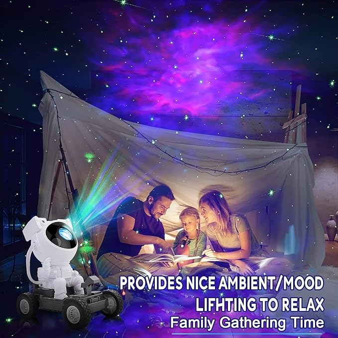 Astronaut Space Man Buddy Projector, 360° Star Projector Galaxy Nebula Light Sky LED Night Light Space Starlight Spaceman Lamp Gift for Kids Adults Bedroom Ceiling Room Decor
