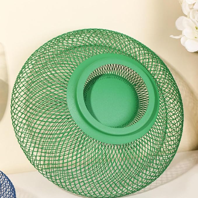 Nest Fruit Bowl with Drainer - Modern Home Decor, Creative Fruit Basket for Kitchen Counter, Dining Table, Living Room Coffee Table - Stylish Ins Aesthetic Storage & Display (Green)