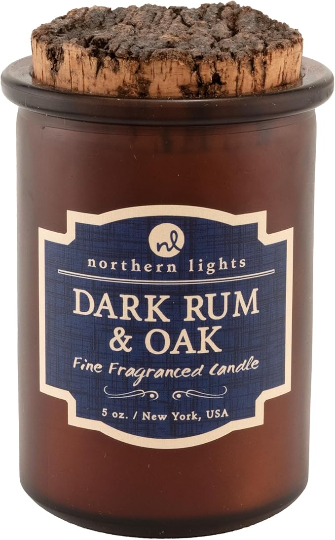 Northern Lights Candles Spirit Candles, Dark Rum & Oak