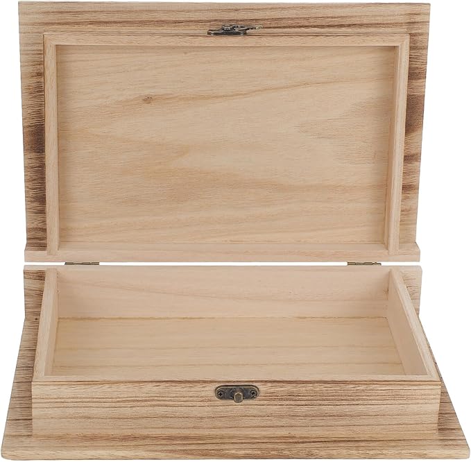 Homoyoyo Creative Wooden Fake Book Storage Box with Lock Small Size Decorative Keepsake Case for Desktop Jewelry and Makeup Organizer Safe Storage