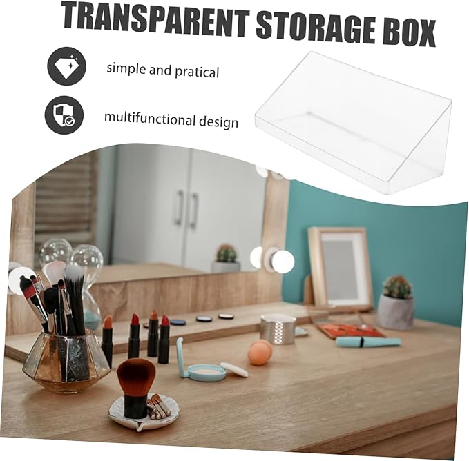 SOLUSTRE Books Storage Container Desktop Organizer Multiuse Storage Box for Books Makeup
