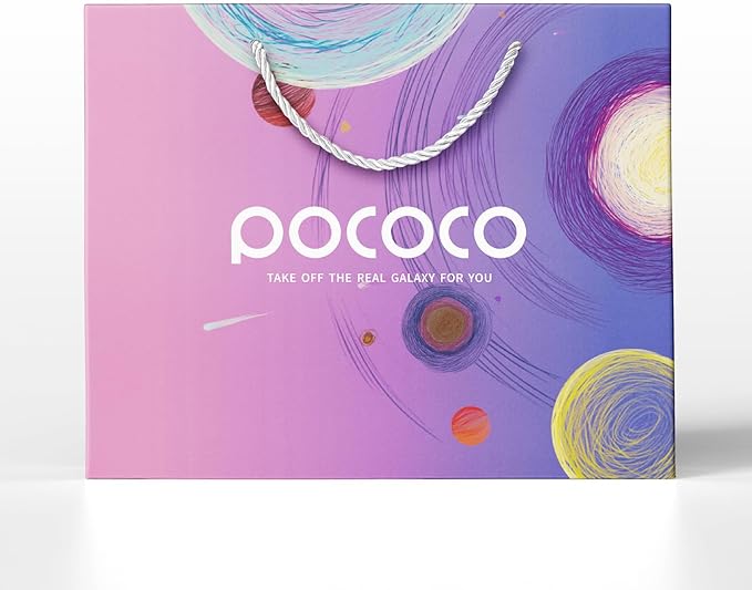 POCOCO Galaxy Star Projector Night Light Discs (Gift Bag)