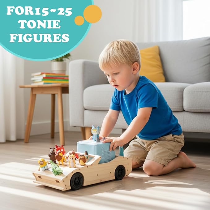 Sports Car for Tonies Box Organizer Shelf Storage, for Tonie Shelf Magnetic, Compatible with Toniebox 1/2 Player Tonies Figures Characters for Children, Display Collection 10~20 Characters