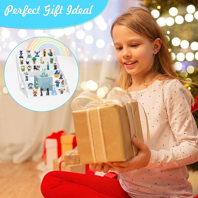 for Tonie Shelf Magnetic, Tonies Storage for Tonie Figures, 30-50 Characters and Toniebox for Girls and Boys in White