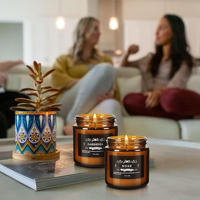YOROXRG 12 Pcs Scented Candles with Added Natural Essential Oils, 3.05oz, Suitable for Various Festivals, Parties, Yoga, and Home Scene