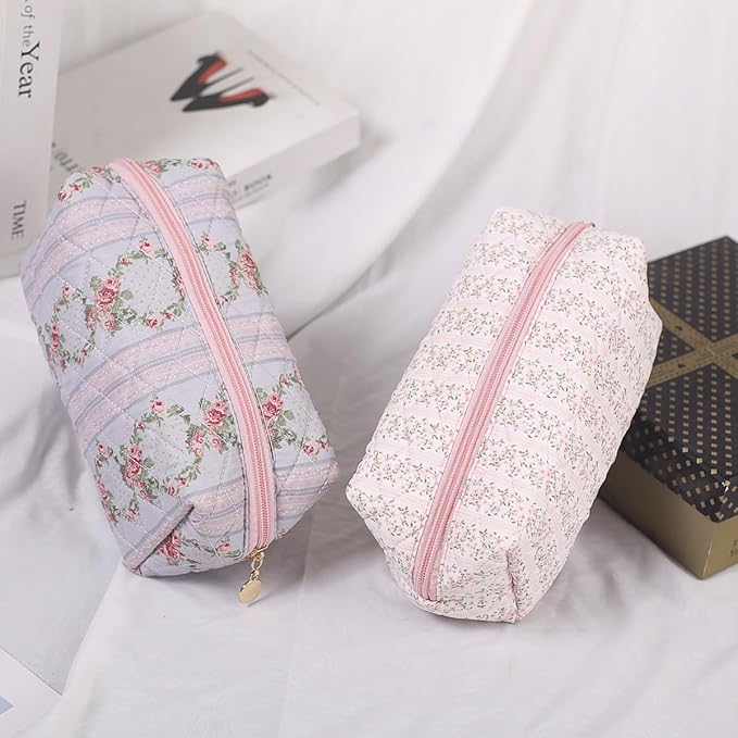 Pencil Case Office College School Storage Bag Pouch Holder Box Organizer Makeup Pouch Cosmetic Bag Aesthetic Cute Pen Case for Girls Boys Kids (I)