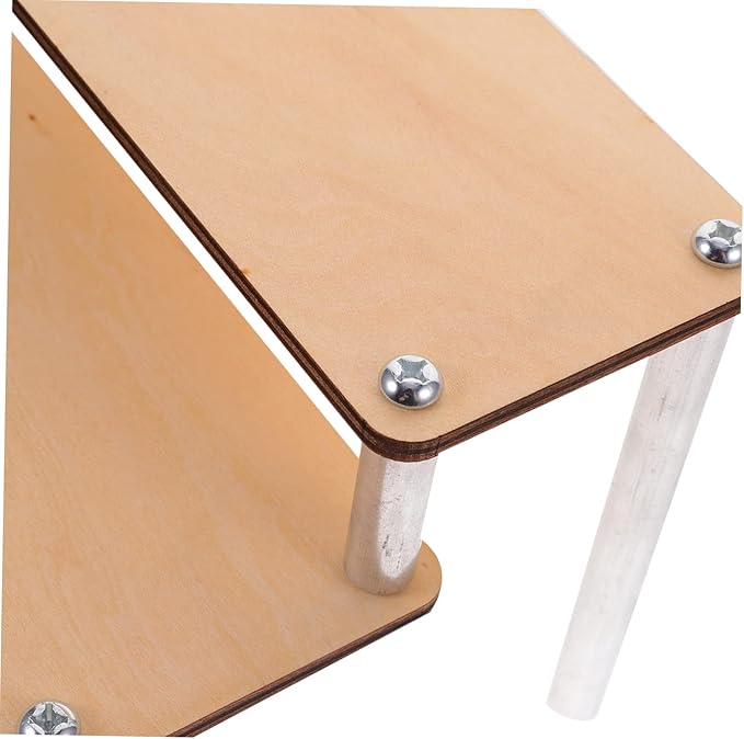 Levemolo Makeup Holders Wooden Riser Display Stand Sturdy Perfume Organizer for Counter Display Rack