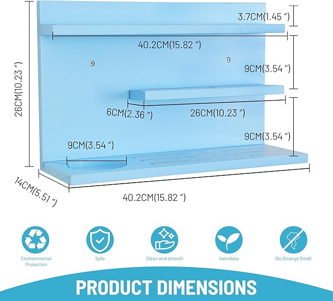 PHOENANCEE for Tonies Shelf Magnetic,for Toniebox Figures Storage Display Shelf 40-48 Character,Wall Floating Shelves Wooden,Compatible Charging Station for Children Kid's Room,Pine,3 Tier