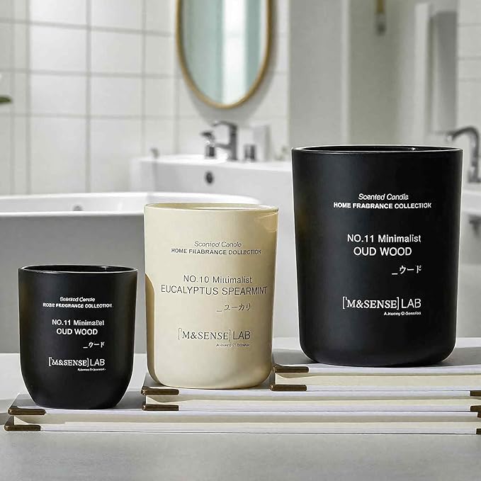 M&SENSE Natural Soy Candle| Fruit Nectar | 5.3 oz | Mini Spring Scented Candles for Relaxation, Valentines Day Gift, Home Décor | for Bedroom, Office, Party Small