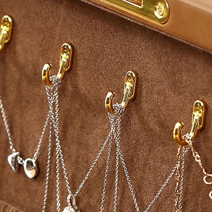 VSULZVNU Makeup Organizers Womens Jewelry Boxes Organizer Vintage Jewelry Case with Lock and Large Wooden Jewelry Organizer for Necklaces Earrings Watches Jewelry Case (Size : Small)