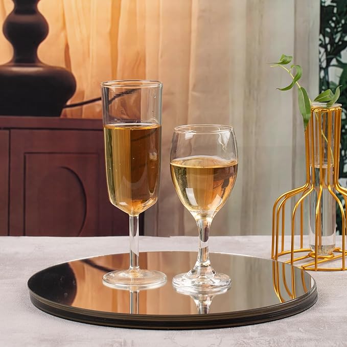 12PCS Acrylic Round Mirrors for Centerpieces, Circle Mirror Centerpieces for Tables Centerpieces & Wedding Decorations & Baby Shower Party & Christmas Decorations (12 * 12inch)