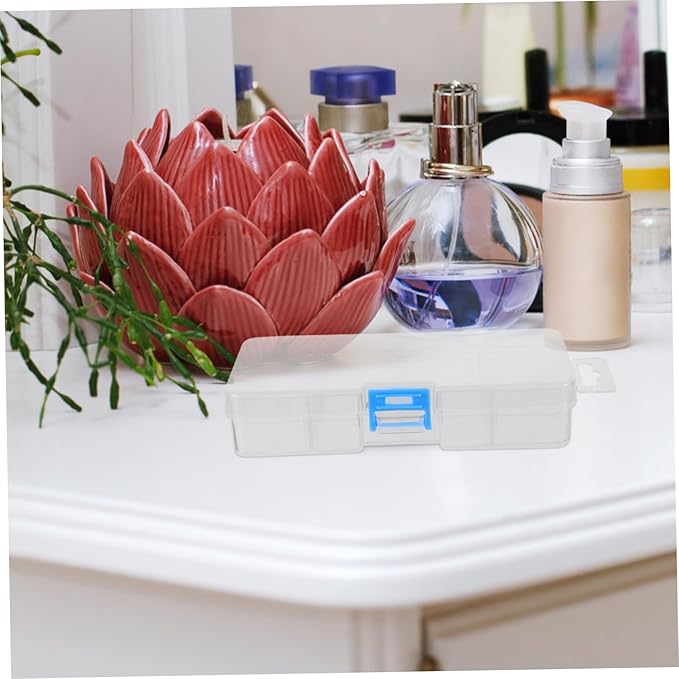 Mikinona Slot Manicure Tool Storage Box Lids Nail Polish Organizer for Desktop Jewelry Box Organizer Makeup Display Stand Sturdy Portable