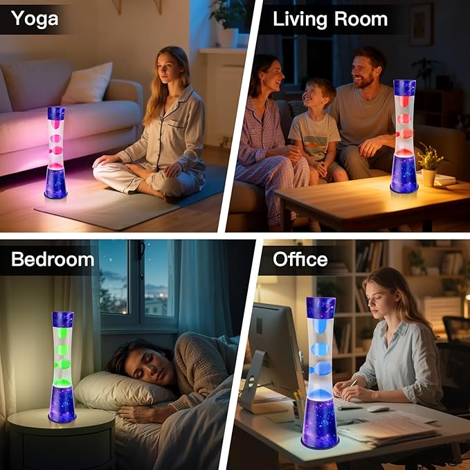 15.5-inch Liquid Motion LED Lamp,Color Changing Galaxy Lamp, Smart Timed Ambient Light with Remote Control, Dynamic Shadow Sleep Aid Lights, Christmas & Birthday Gift