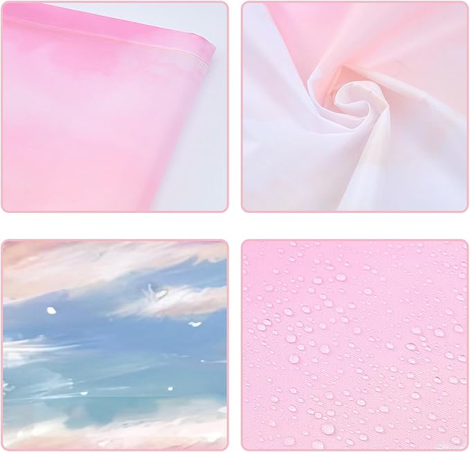 ANGSYLTH 2 Pcs Fluorescent Light Covers - 4 x 2 Feet Covers for Ceiling Lights, Magnetic Light Filters for Classroom, Office, Hospitals, Home (Sunset Glow)