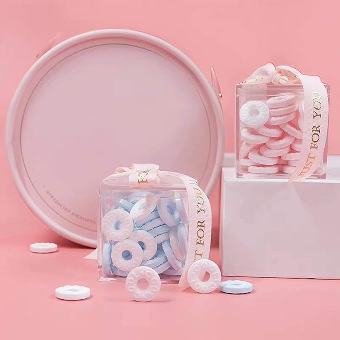 KissYou Small Acrylic Box 4 Packs Clear Boxes with Lid Acrylic Square Cube for Display Jewelry Storage Boxes Party Decorative Box