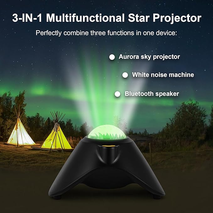Galaxy Projector, Northern Galaxy Light Aurora, Star Projector with Timer and Remote Control, Night Lights LED for Bedroom Room Decor, Gifts for Kids, Adults, Christmas, Birthday