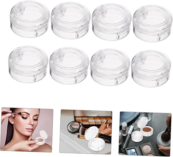 8pcs Box Eyeshadow Containers Makeup Organizer for Vanity Eyeshadow Case Holder Makeup Organiser Eyeshadow Compact Case Eyeshadow Palette Eyeshadow Pot Cosmetics Makeup Case Abs