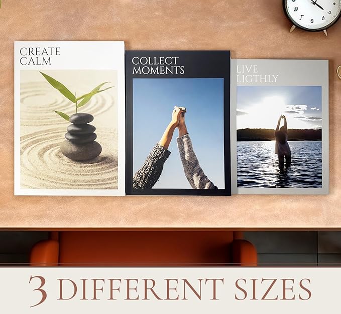 Decorative Books Set of 3 – Faux Book Storage, Book Decor for Coffee Table and Modern Home Decor