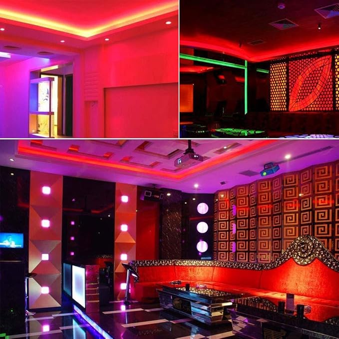 SUYOOULIN LED Strip Lights, SMD 2835 LED Strip, DC12V 1200LEDs 16.4Ft 26000LM High Density LED Light Strips Tube Waterproof IP67, 3 Times Brightness Than SMD3528 LED Strip, Red