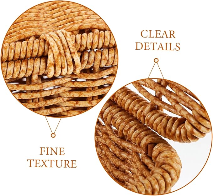 MAGICLULU Baskets for Organizing Woven Storage Bin Desktop Makeup Organizer Imitation Rattan Box