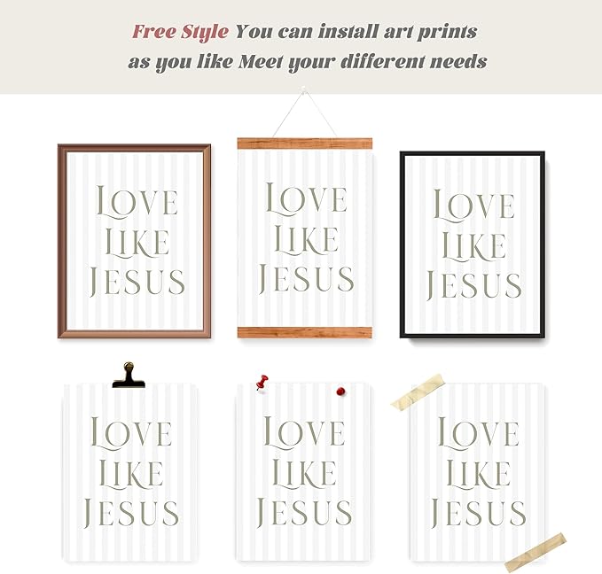 LARTSFRO Coquette Beige Bow Jesus Wall Art Decor Posters, Beige Bow Christian Room Bedroom Bathroom Wall Art Decor Aesthetic for Teen Girls Gifts, Inspirational Bible Verses Bow Wall Decor, 12x16 Inch Set of 4 Bow Pictures (UNFRAMED)