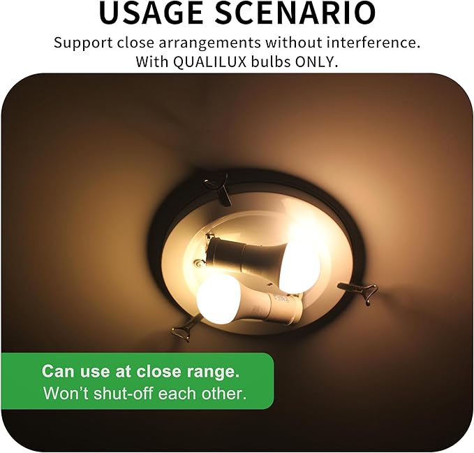 Qualilux Dusk to Dawn Light Bulbs, Auto On/Off Light Sensing LED Bulbs Outdoor, Soft White, Dimmable, 12W 1000LM 75W Equivalent, HQ-H030
