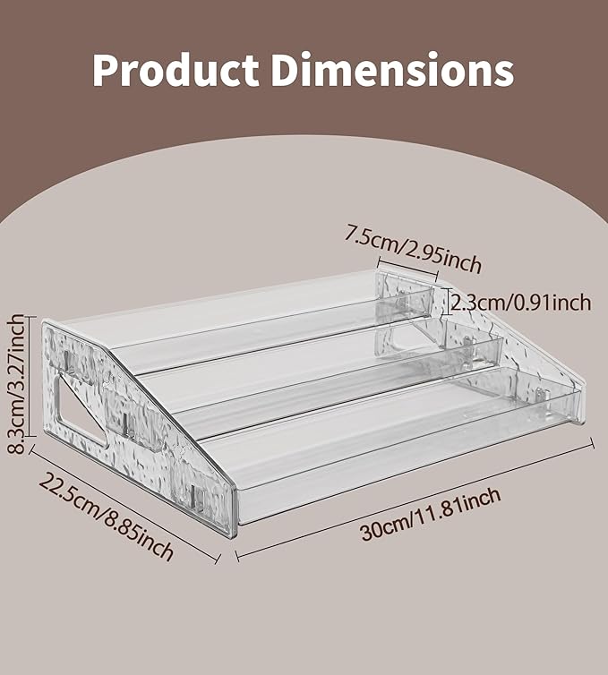Acrylic Display Riser, 3 Tier Perfume Organizer Stand, Cupcake Holder, Display Shelf for Figures and Collection, Dessert Shelves