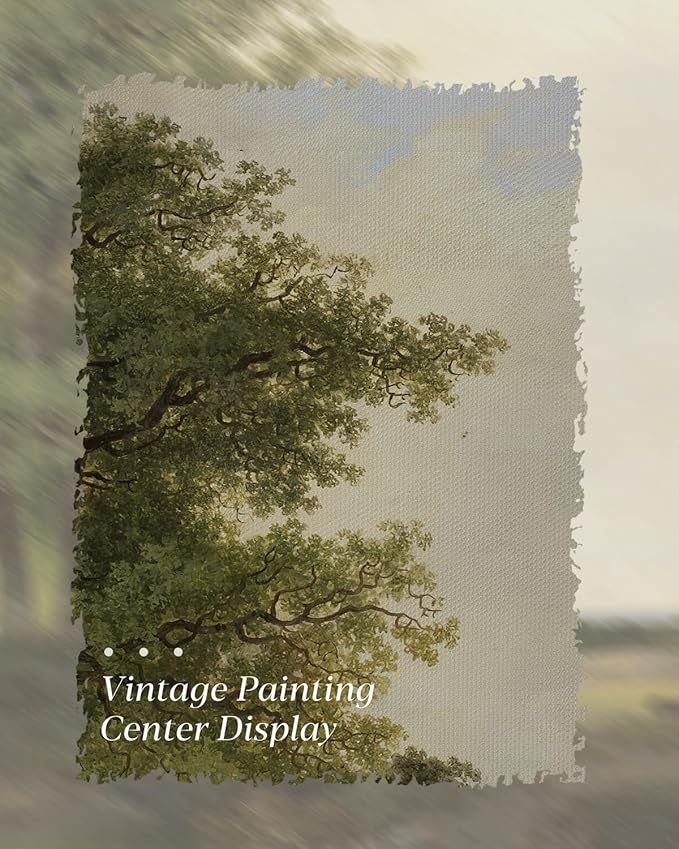 HUARCEY Gold Framed Vintage Wall Art for Living Room, Landscape Painting Prints Shelf Decor for Kitchen, Aesthetic Bedroom Wall Art, Best Gifts for Friends or Family - Country Cottage 24L x 16W