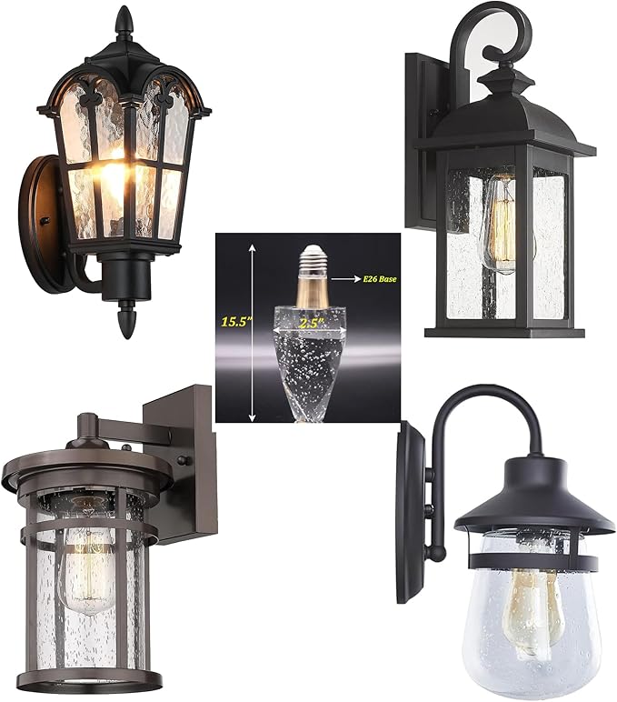 Crystal Decorative LED Light Bulbs 5 Watt(Equivalent 40w),Fancy Unique Pretty Light Bulb E26 Base, Three Color Variable Lightbulbs for Staircase,Bars, Ambience (FP-53, 1PC)