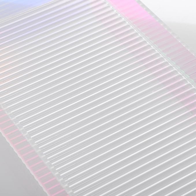 OSALADI Acrylic Makeup Tray Small Perfume Holder Organizer with Colorful Stripe Design Vanity Organizer for Home Decorative Storage Tray