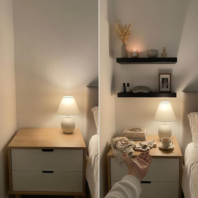 BAOBAB WORKSHOP Solid Wood Floating Shelves for Wall 30 Inches Long, Real Wooden Bathroom Shelf Large, Heavy Duty Wall Shelves Mounted Kitchen Bedroom, Black Shelf, 30W × 6.7D, Set of 2